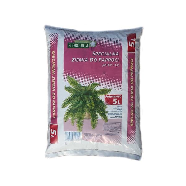 Jord för ormbunkar - EN - 5 L - Torv och sand - pH 5-5,5 - Makro- och mikroelement
