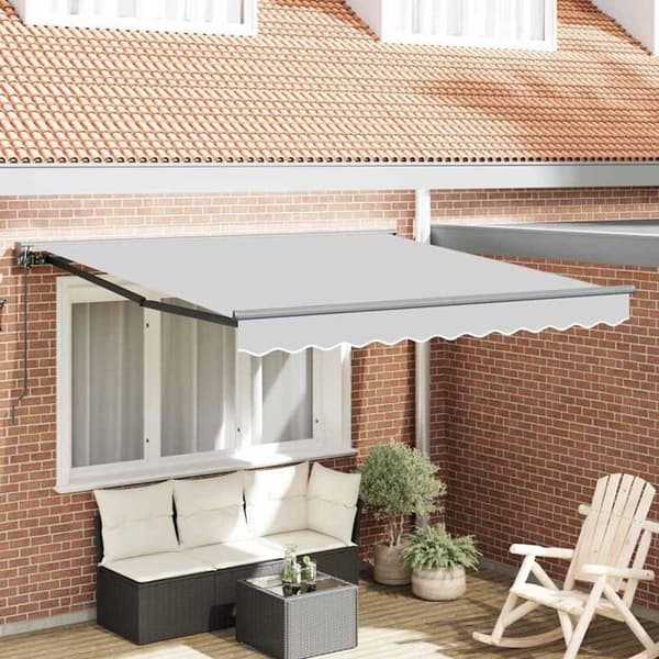 Fällbar markisram - vidaXL - Antracit - Pulverlackerad stål - 350x250 cm - Fällbar