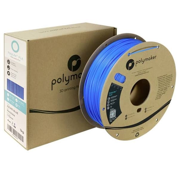Filament PLA - POLYMAKER - PolyLite™ - 1,75 mm - 1000 g - Azurblå