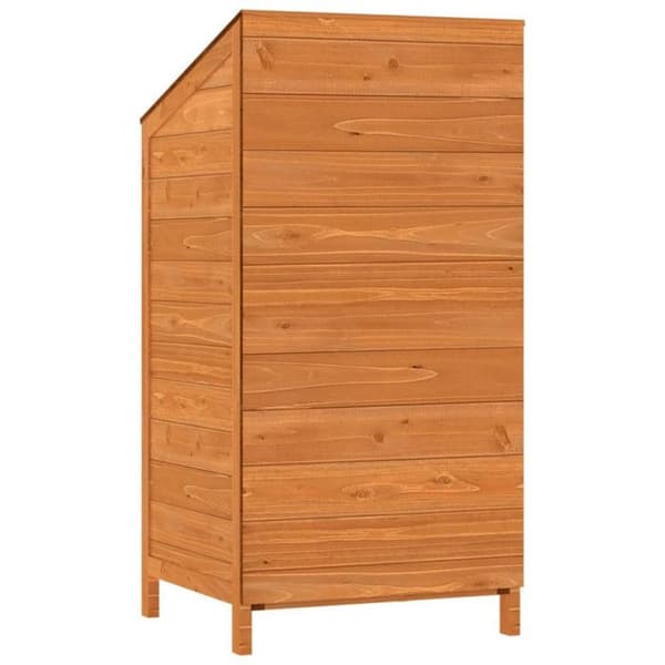 vidaXL Trädgårdsbod Brun 55x52x112 cm Solid granträ 152181