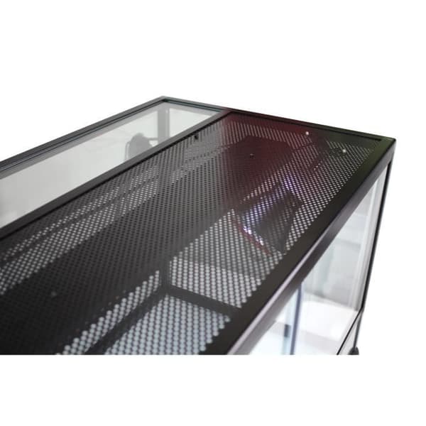 Aluminium terrarium Elegance 100x45x50 Svart