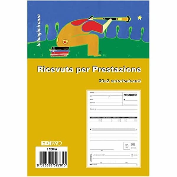 EDIPRO Autokopierande kvittohäfte A5 E5278A - 2 blad, 50 set