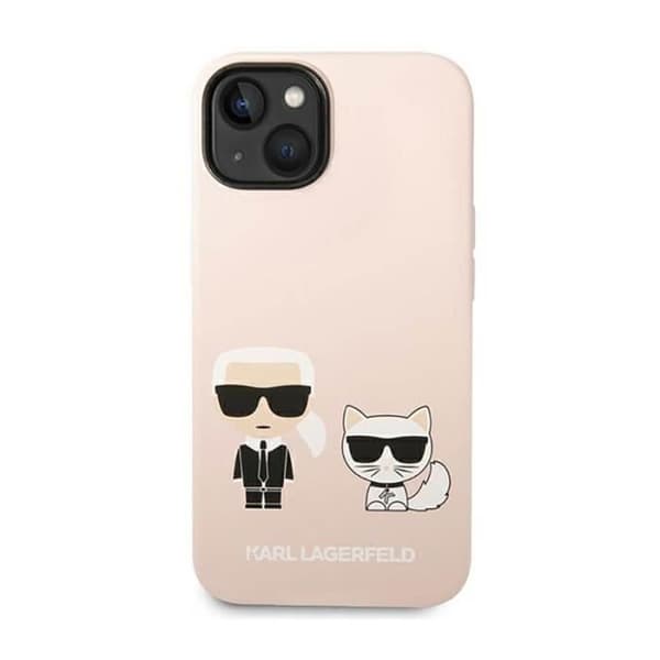 Coque iPhone 14 Plus - Karl Lagerfeld - Choupette - Silikon - MagSafe - Rosa