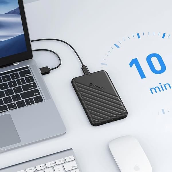 SSD Hårddiskkåpa - ORICO - 25PW1-U3 - USB 3.0 Micro-B - 5 Gb/s - Svart