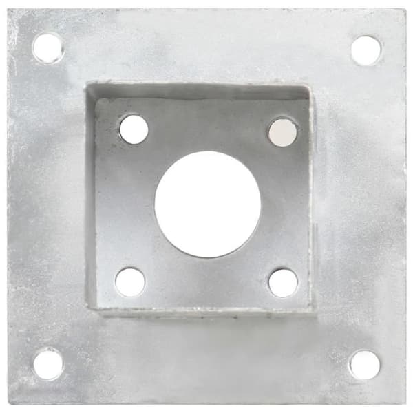 vidaXL Stolpeankare 4 st Galvaniserad Metall 81 mm