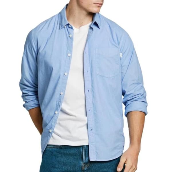 Blå skjortor för män Pepe Jeans Arnold
