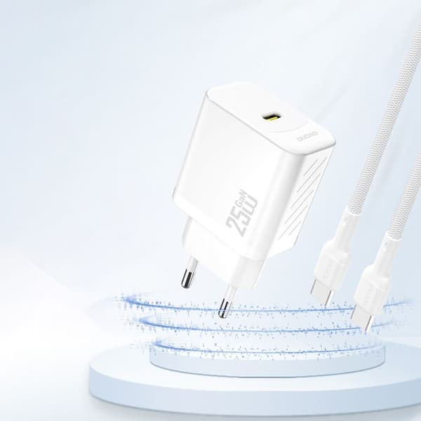 USB-C väggladdare GaN 25 W - Vit