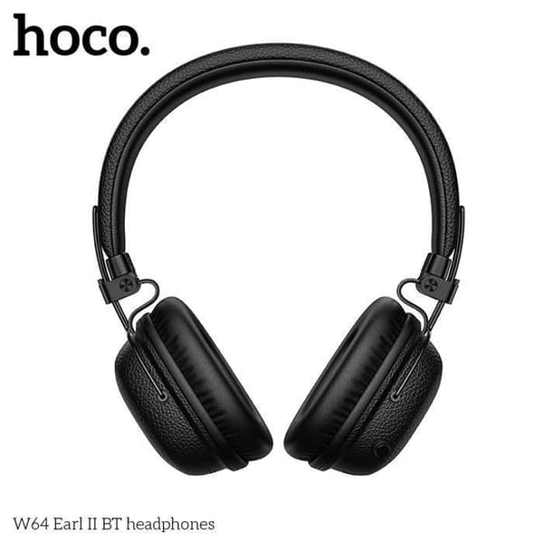Trådlösa hörlurar - HOCO - Earl W64 - 32 h batteritid - Bluetooth 5.4 - Bekväm circumaural design