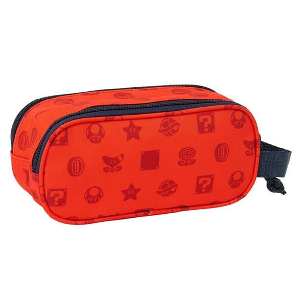 Trousse dubbel 3D - SAFTA - SUPER MARIO 3D - Komfortabel - Mångsidig - Skolebarn