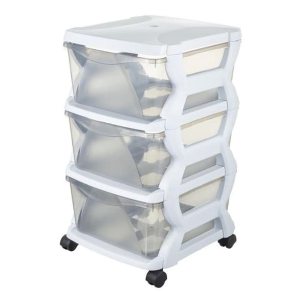 Funktionell kommod - L 40 x b 36 x H 62 cm - Vit