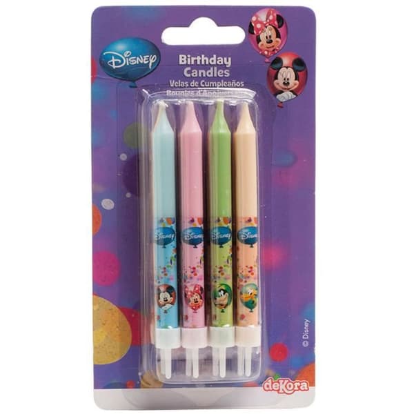 Födelsedagsljus - Disney - Pack om 8 - Multicolor - 10 cm - För barn