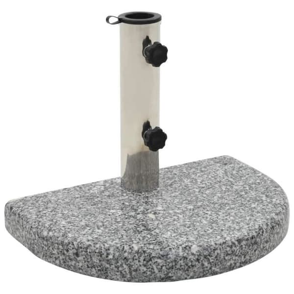 Parasolfot - vidaXL - Granit - 10 kg - Grå - Mått 40x28x4 cm