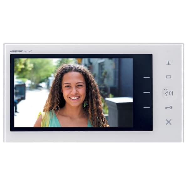 Platt video kit - AIPHONE - JVS1V - 7 tum - 2 trådar - Besökarminne