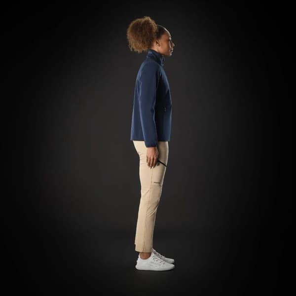 Vattentät damjacka Musto Evolution Softshell - marinblå