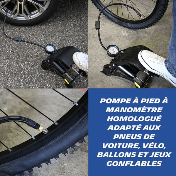 MICHELIN tvåpistongs fotsystem + manometer