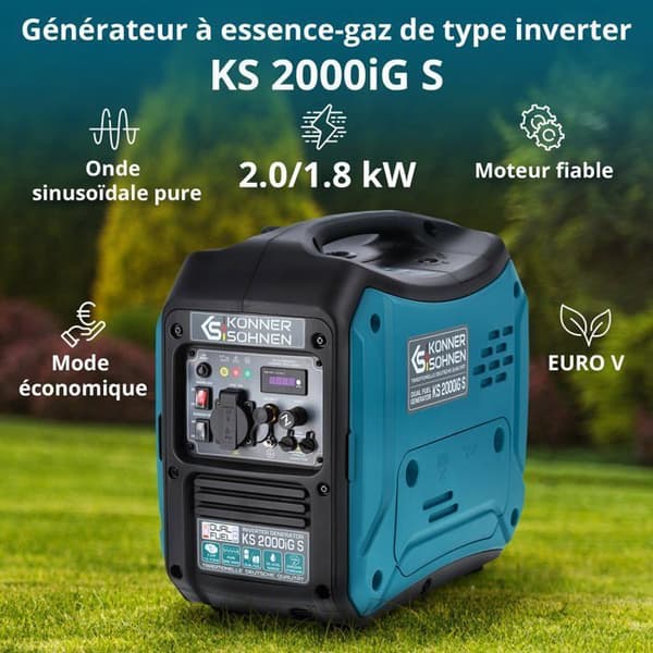 Generator - KS KÖNNER SÖHNEN - KS 2000iG S - 2000W - Inverter - Tyst