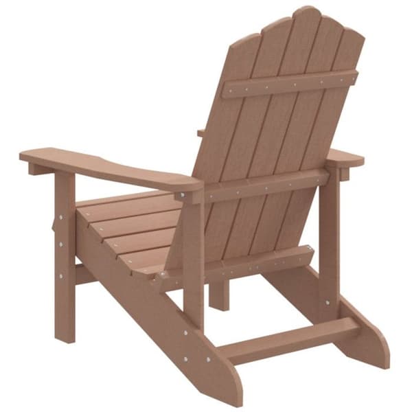 vidaXL Garden Adirondack Stol HDPE Brun
