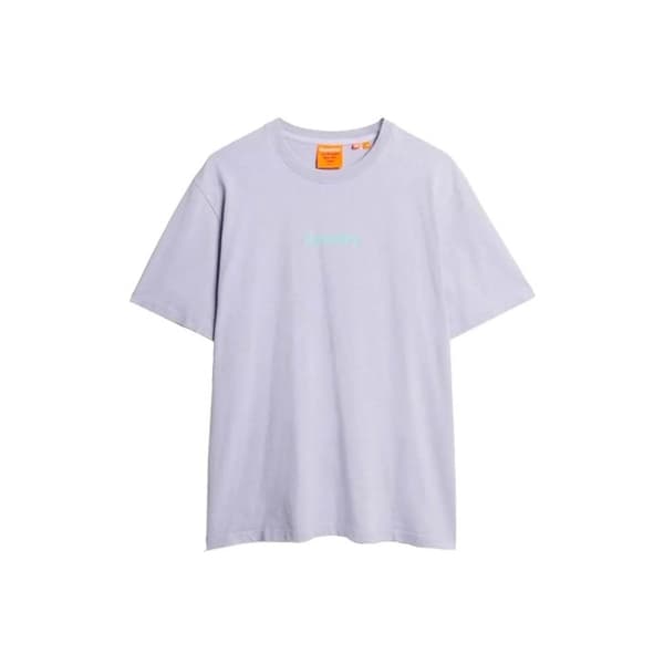 T-skirt Superdry Herr Core Logo Stad Lila Bomull