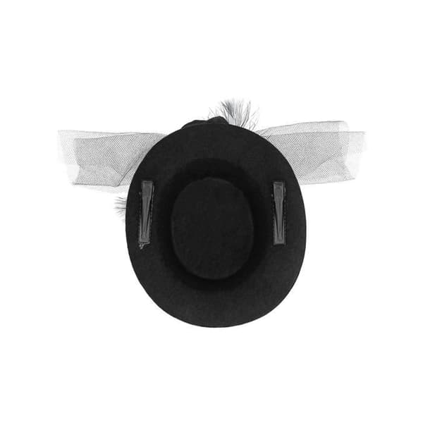 Mini svart hatt dam