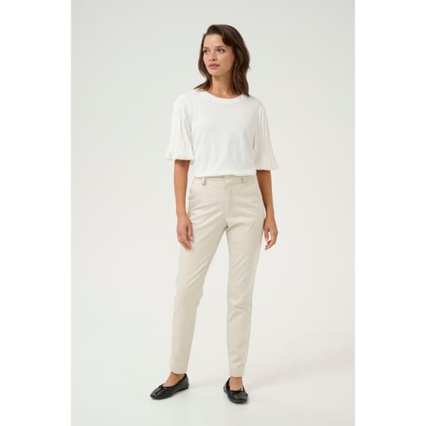 Kvinnor byxor KAFFE Lea Chino