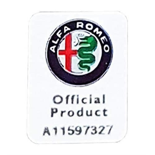Alfa Romeo Logotyp 3D-dekal, 21 mm, 2 delar