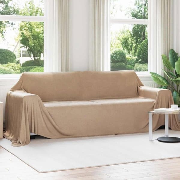 Rutig - VIDAXL - Pläd - Kamel - 350x270 cm - Fleece