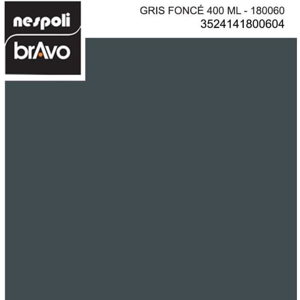 Aerosolfärg mörkgrå ral 7016 400 ml, NESPOLI