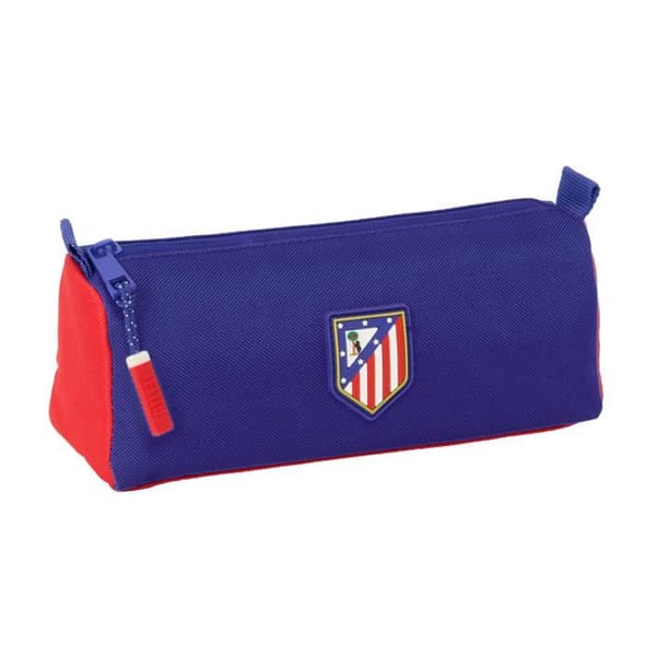 Skolväskor - safta - 21x7x8 cm - Dragkedja - Hållbar polyester - Röd, Blå, Vit - Randig