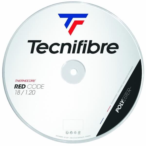 Tennissnöre - Tecnifibre - Red Code - 200 m - 1,25 mm - Röd co-polyester