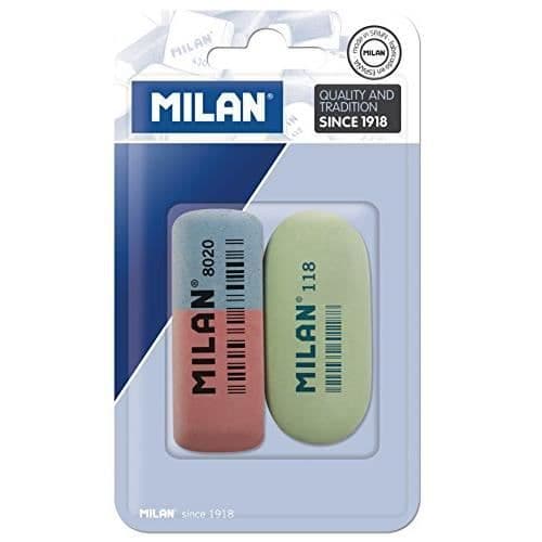 Milan - Paket med 2 suddgummi - BVM9216