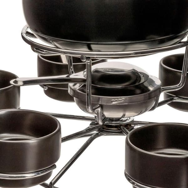 5five - fondue set med snurrande bricka