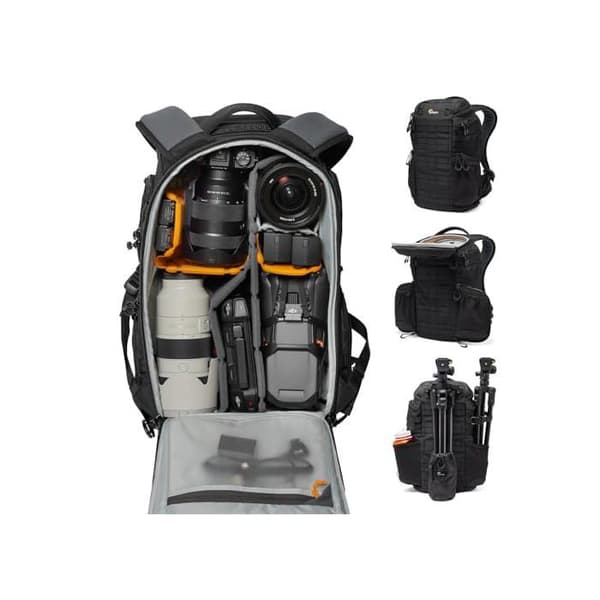 Fotoryggsäck - Lowepro - Protactic BP 350 AW III - 4 åtkomster - Polyester - Svart