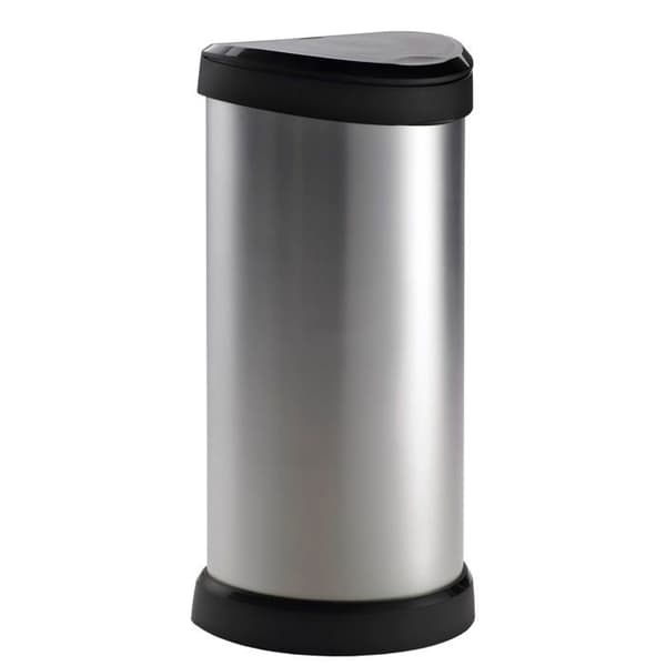Curver Deco Touch Bin 40 L Silver 240641