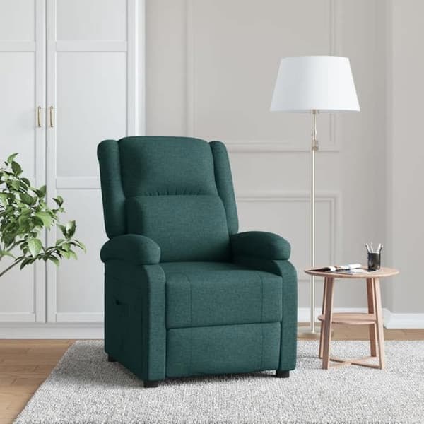 Möbel med lutande rygg - vidaXL - Mörkgrön - 100% polyester - Modern design - 1 plats