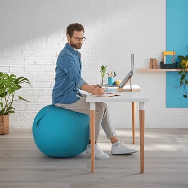 Ergonomisk sittboll - 65 cm - Blå - Leitz Ergo