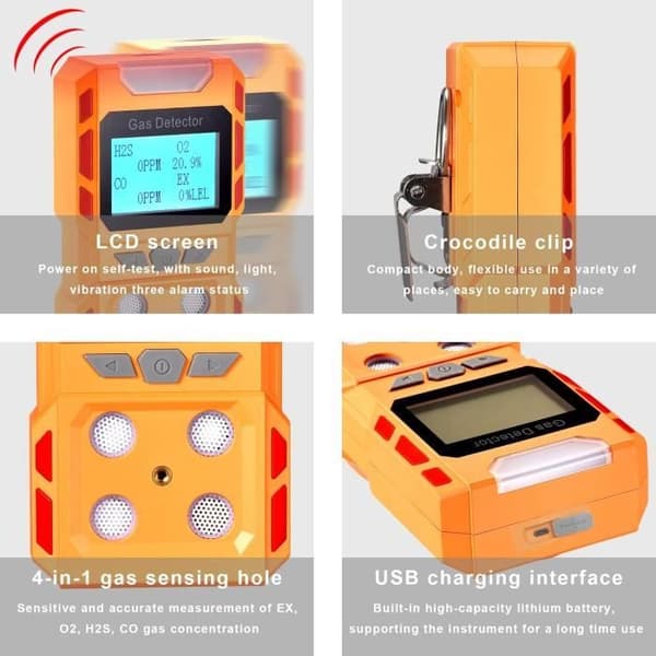 Multifunktionell gasdetektor Scondaor