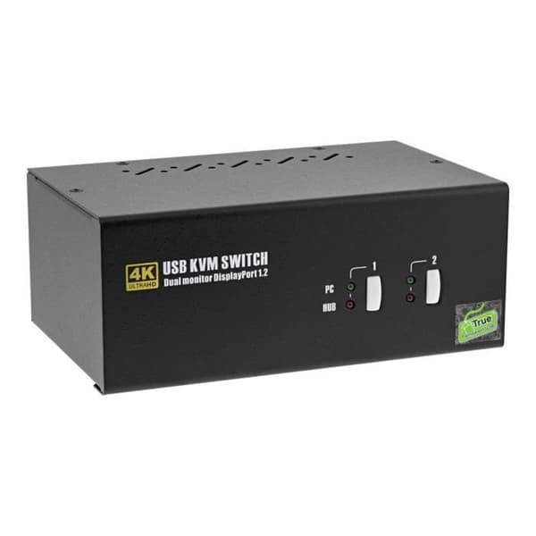 KVM-switch - InLine - 63642I - 2 portar - Ljud - USB 1 lokal användare