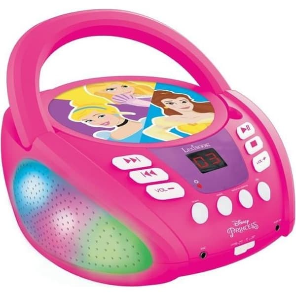 Disney Princess Bluetooth CD-spelare med ljuseffekter