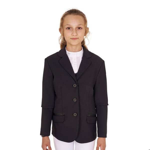 Tävlingjacka flicka Equestro Tecno Stretch