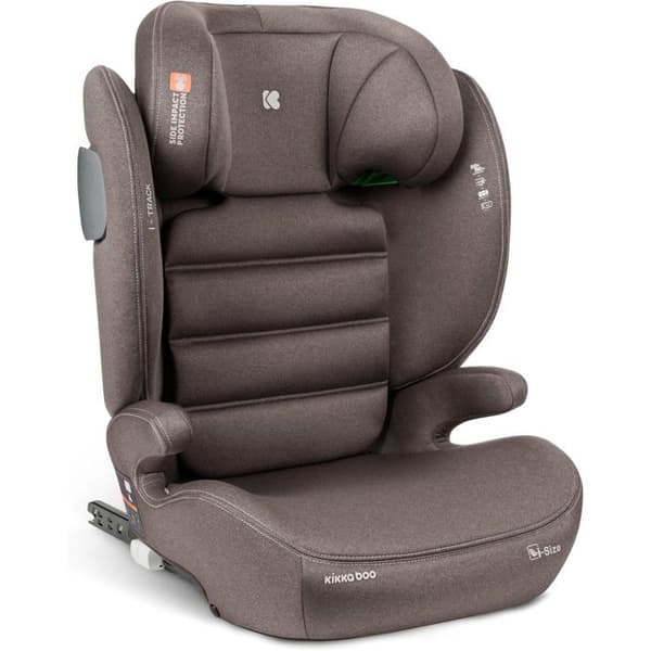 KikkaBoo i-TRACK i-Size bilstol, grupp 2-3 ISOFIX, beige, optimal säkerhet