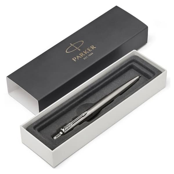 PARKER Jotter Mekanisk penna, stål, kromkant, 0,5 mm, presentförpackning