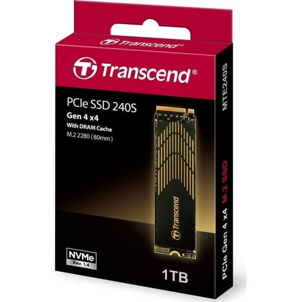 Transcend 240s 1TB M.2 2280 PCI-E X4 GEN4 NVME Solid State Drive (TS1TMTE240S)