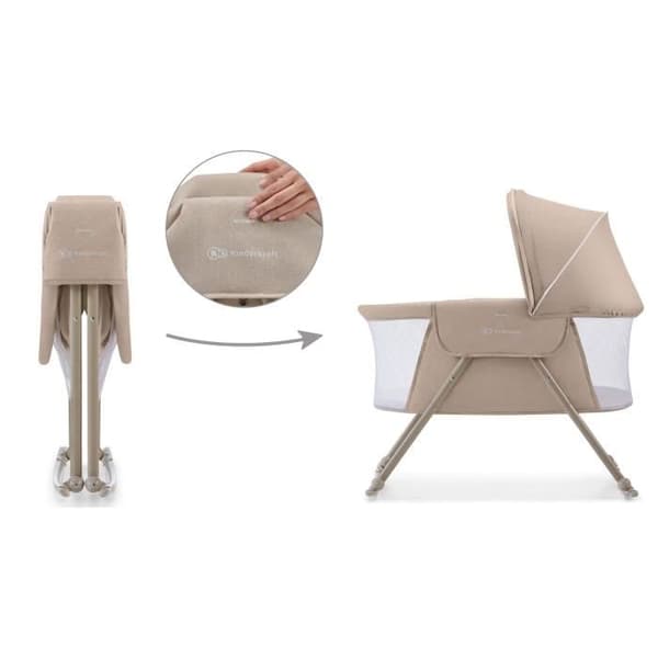 Spjälsäng för sam-sovande baby - KINDERKRAFT - LOVI - Beige