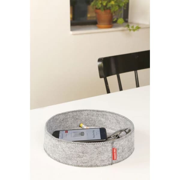 Förvaringskorg - KIKKERLAND - OR90 Catch-All Trays - Polyesterfilt - Set om 2 - Grå