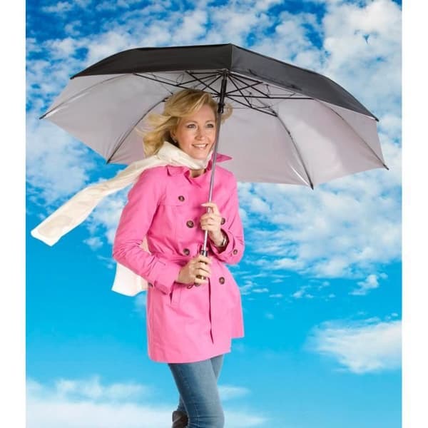Paraply - Kyrill - Storm - Rivsäker polyester - Diameter 130 cm - Blandat