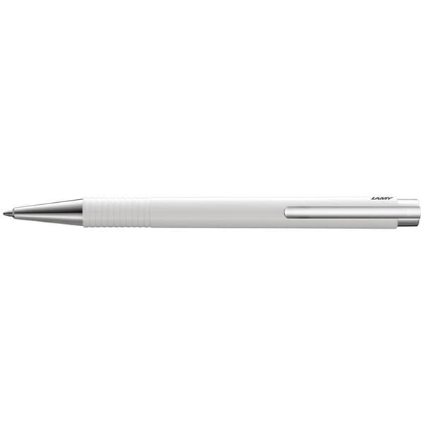 LAMY kulpenna med påfyllning 1228046 vit/blå – spets M16 B, blank plast och förkromad metall