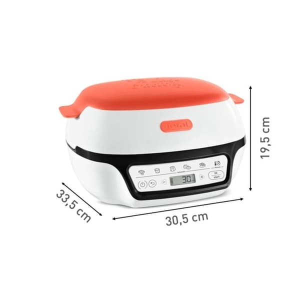 Maskin för småkakor - TEFAL - KD804510 - Vit och korall - 5 program - 1200 Watt