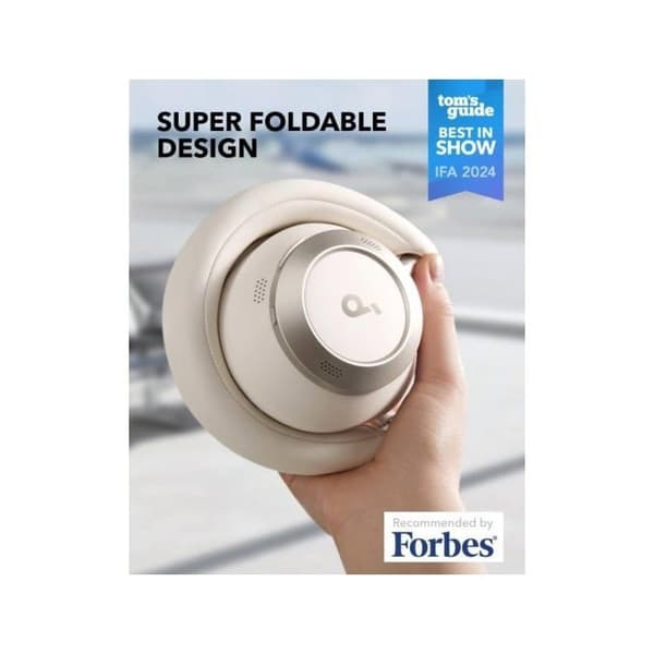 Hörlurar - Soundcore - Space One Pro - Trådlös - Bluetooth - Vit