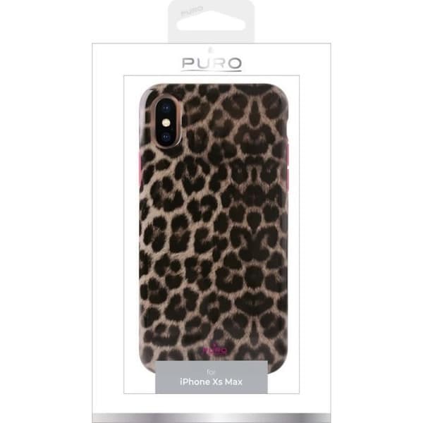 Coque - Puro Glam - Leopard - iPhone Xs Max - Mjuk - TPU - Mixte