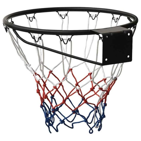 Basketbollring - vidaXL - 93659 - Stål - 45 cm - Svart